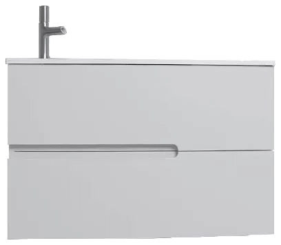 Тумба с раковиной Jacob Delafon Nona 80 L глянцевый белый
