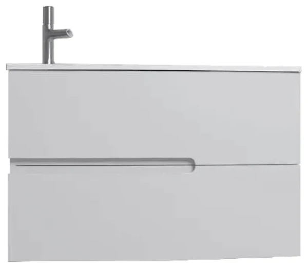 Тумба с раковиной Jacob Delafon Nona 80 L глянцевый белый