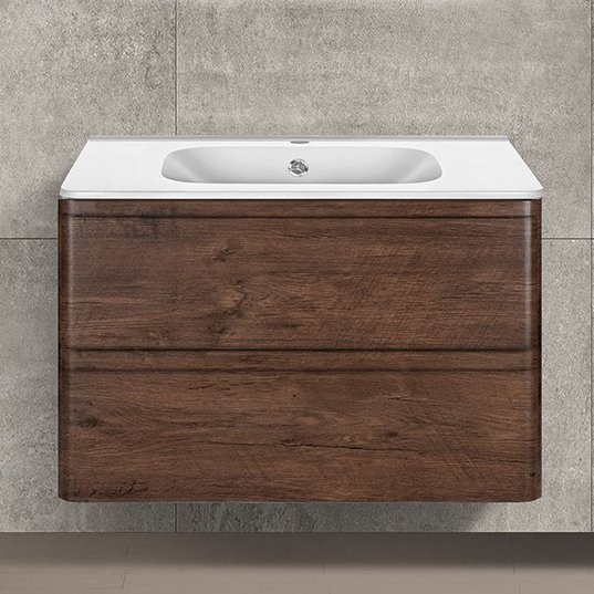 Тумба под раковину Vincea Vico 80 подвесная, темный дуб