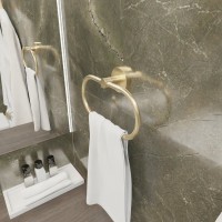 Полотенцедержатель Fixsen Comfort Gold FX-87011 кольцо, золото сатин