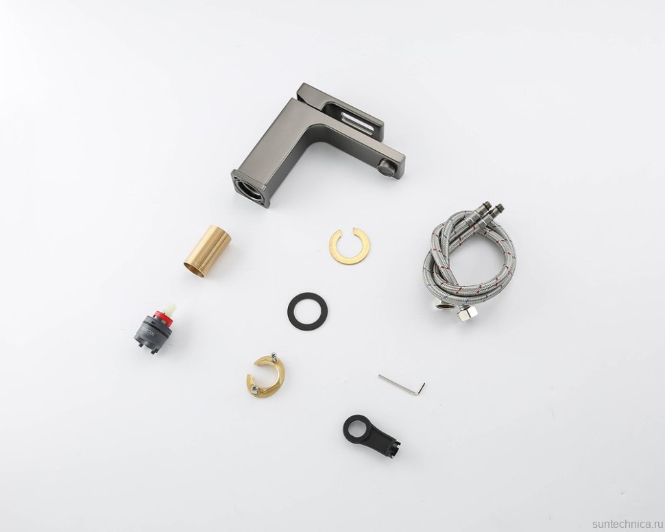 Смеситель для раковины Gappo G17-9 G1017-9 оружейная сталь