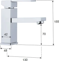 Смеситель для раковины Remer Qubika Q11 Смеситель для раковины Remer Qubika Q11