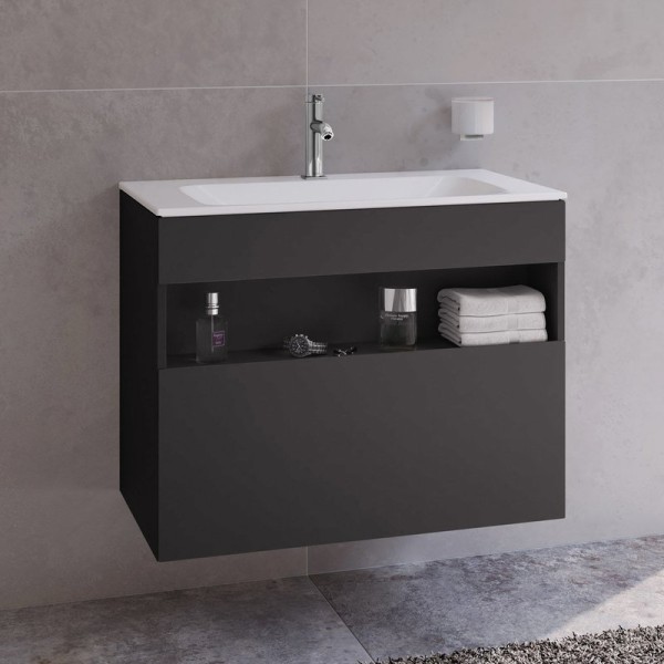 Тумба с раковиной Keuco Stageline 32862 80 см, вулканит