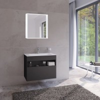 Тумба с раковиной Keuco Stageline 32862 80 см, вулканит