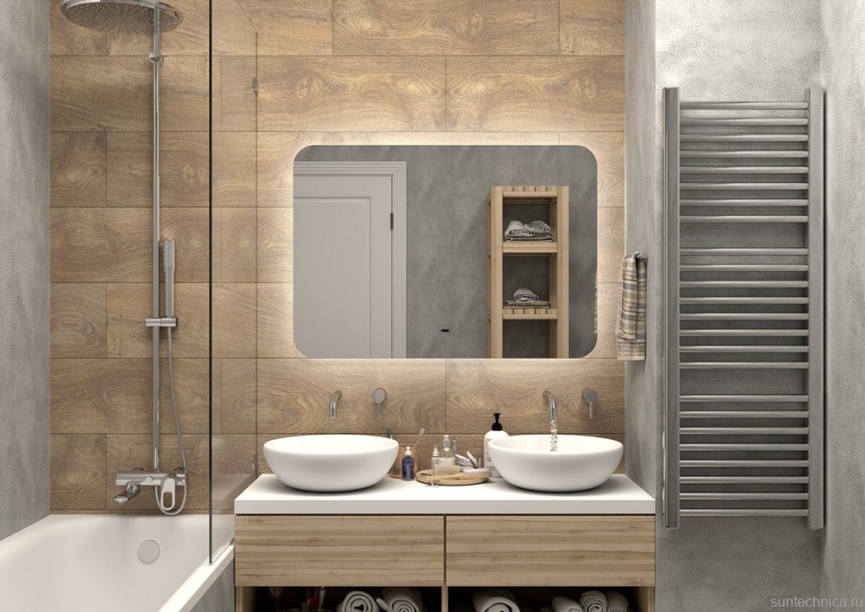 Зеркало Misty Адхил 100 LED, сенсорное