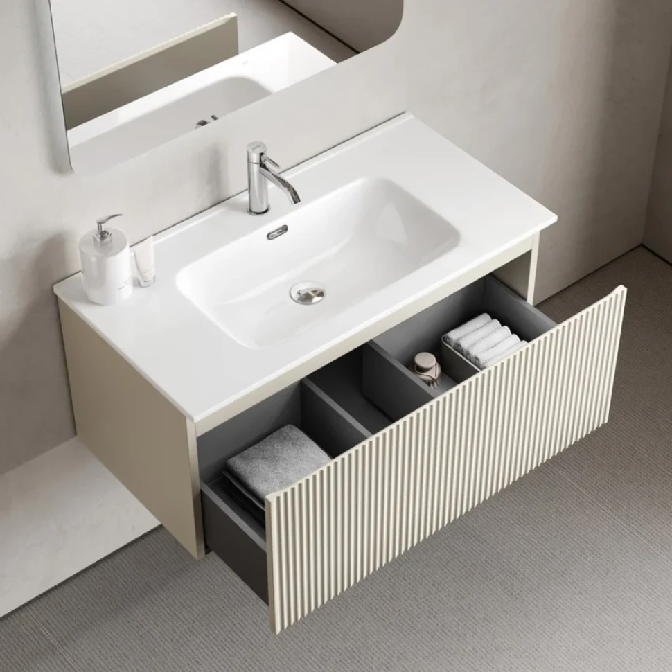 Мебель для ванной комнаты Sancos Snob R 1.0 90 beige soft
