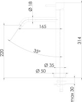 Смеситель для раковины Remer X Style X11LXL хром