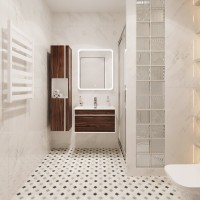 Тумба с раковиной STWORKI Вестервик 70 орех каньон