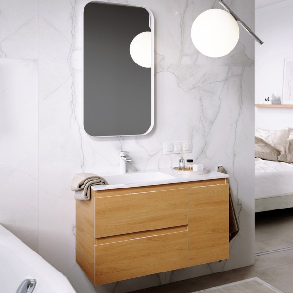 Мебель для ванной комнаты Aqwella 5 stars Accent 90 L, дуб золотой