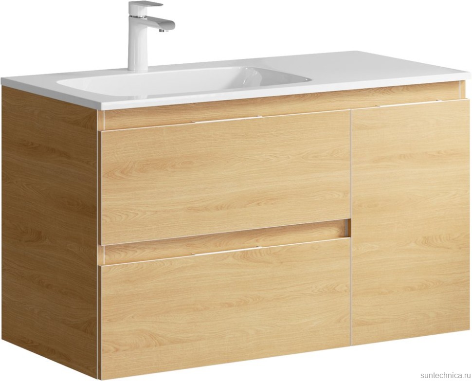 Мебель для ванной комнаты Aqwella 5 stars Accent 90 L, дуб золотой