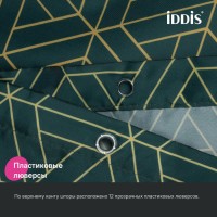 Штора для ванной IDDIS Base BG06P24i11 240х200, зеленая