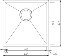 Мойка кухонная Seaman Eco Marino SME-440-DG.A dark gun