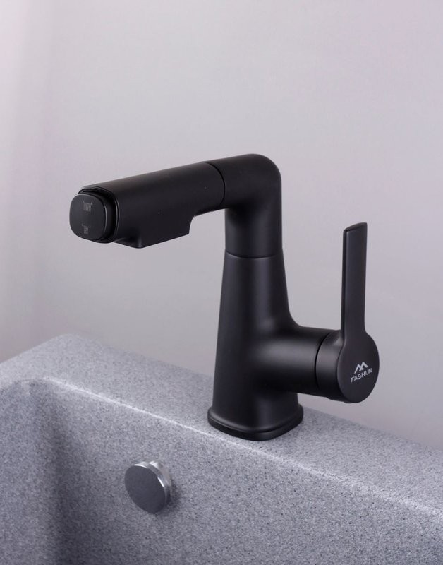 Смеситель для раковины Fashun A4018-7 черный