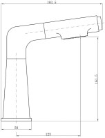 Смеситель для раковины Fashun A4018-7 черный