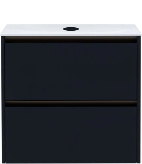 Тумба под раковину без столешницы Allen Brau Activity 70 с подсветкой, матовый антрацит, олива браш