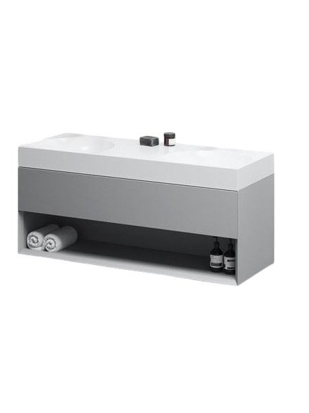 Тумба с раковиной Ravak Lite SD 120 дымчато-серая