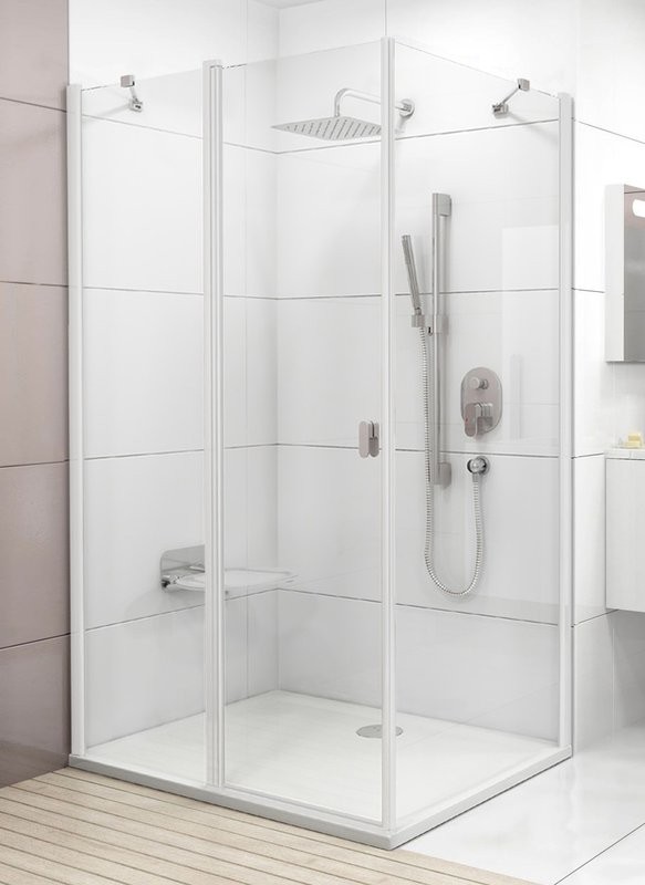 Душевой уголок Ravak Chrome CRV2-110+CPS-80 Transparent, профиль белый