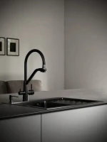 Мойка кухонная РМС MRK-6350BL-L c дозатором, графит
