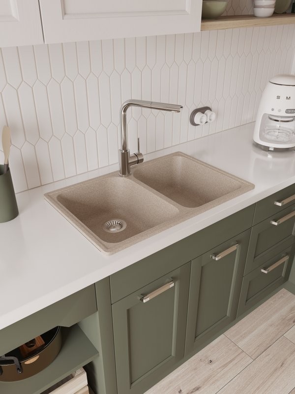 Мойка кухонная Domaci Болонья М-260-004 песочная