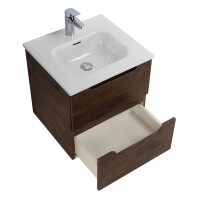 Тумба с раковиной BelBagno Etna 50 2 ящика, rovere moro