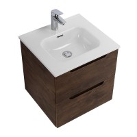 Тумба с раковиной BelBagno Etna 50 2 ящика, rovere moro