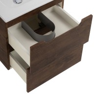 Тумба с раковиной BelBagno Etna 50 2 ящика, rovere moro