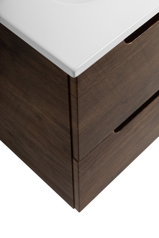 Тумба с раковиной BelBagno Etna 50 2 ящика, rovere moro