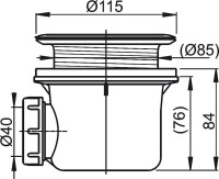 Поддон для душа Ravak Kaskada Ronda-90 LA с сифоном Поддон для душа Ravak Kaskada Ronda-90 LA с сифоном