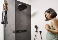 Душевая лейка Hansgrohe Rainfinity 130 26864670 матовый черный