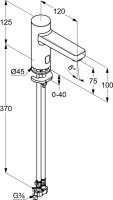 Смеситель для раковины Kludi Zenta 3820205