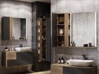 Зеркало AQUATON Терра 70 дуб кантри, с полкой