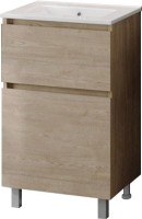 Мебель для ванной комнаты Teymi Laina 50 напольная, светлый дуб