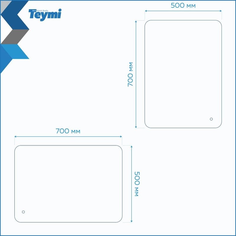 Мебель для ванной комнаты Teymi Laina 50 напольная, светлый дуб