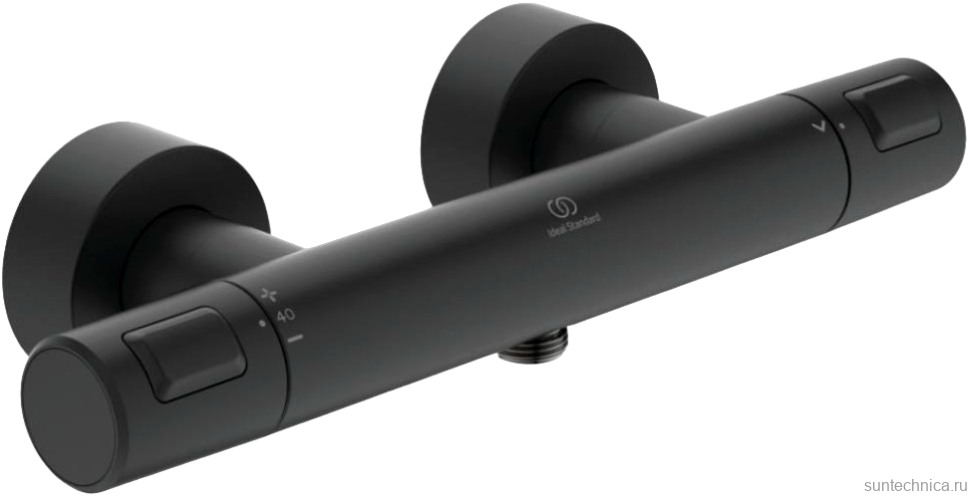 Термостатический смеситель Ideal Standard Ceratherm T25 A7201XG для душа, silk black