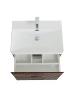 Мебель для ванной комнаты BelBagno Due 60 ручки матовый атласный никель, noce