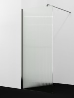 Душевая перегородка Wasserkraft Rur 30W 90 см, профиль графит, стекло рифленое