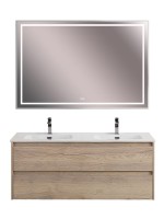 Мебель для ванной комнаты BelBagno Kraft 120 для двоих, rovere galifax bianco