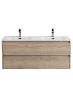 Мебель для ванной комнаты BelBagno Kraft 120 для двоих, rovere galifax bianco