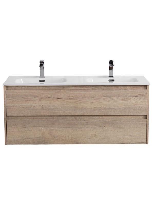 Мебель для ванной комнаты BelBagno Kraft 120 для двоих, rovere galifax bianco