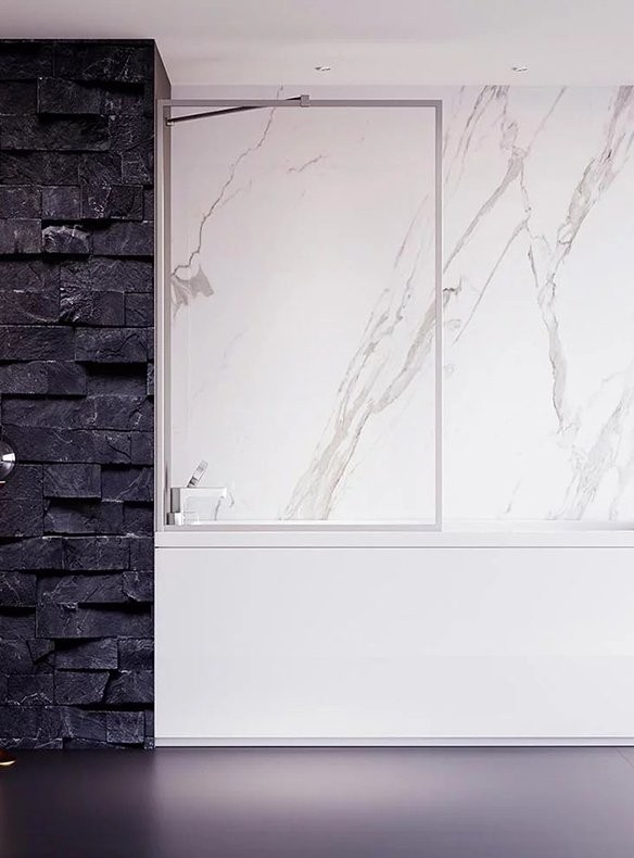 Шторка на ванну Veconi Palau PL85-70-01-C8 70x150, хром