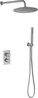 Душевой комплект Allen Brau Priority 5.31013-BN С ВНУТРЕННЕЙ ЧАСТЬЮ, брашировнный никель