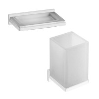 Набор Стакан Colombo Design Look B1602.BM + Мыльница B1601.BM Набор Стакан Colombo Design Look B1602.BM + Мыльница B1601.BM