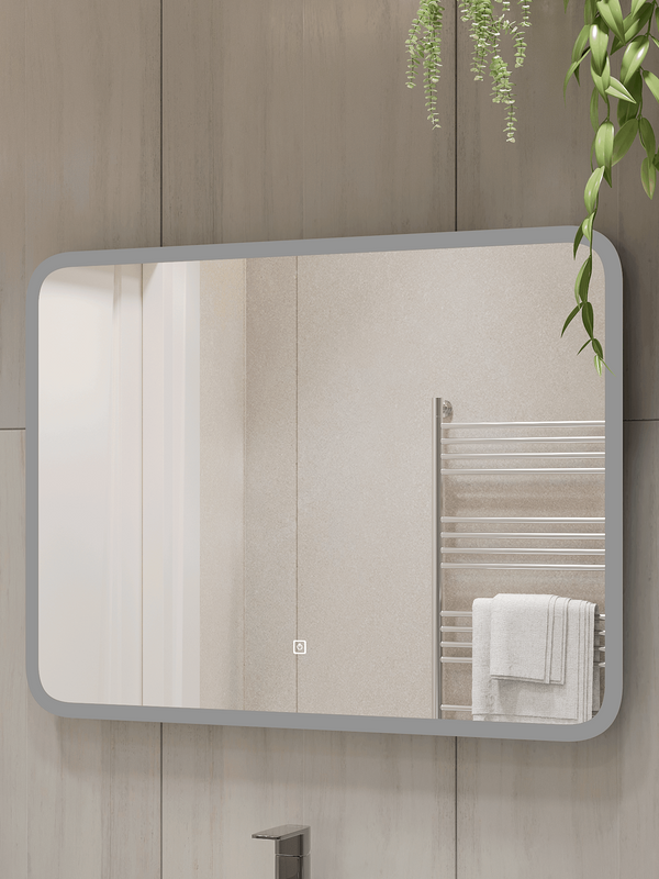 Зеркало CONTINENT Led Bruno 80х60 см, сенсорное, с холодной подсветкой