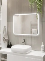 Зеркало CONTINENT Led Bruno 80х60 см, сенсорное, с холодной подсветкой
