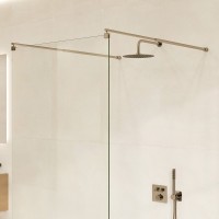 Душевая перегородка Wasserkraft Vechte 60W 60W46BN 110 см, стабилизатор никель, стекло прозрачное