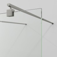 Душевая перегородка Wasserkraft Vechte 60W 60W46BN 110 см, стабилизатор никель, стекло прозрачное