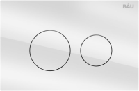 Комплект Унитаз подвесной Bauedge Bau Dream безободковый, с микролифтом + Инсталляция Bau Pro + Кнопка Dream, белая