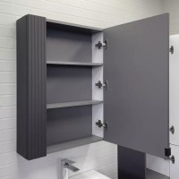 Зеркало-шкаф Comforty Лима 60 антрацит Зеркало-шкаф Comforty Лима 60 антрацит