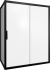 Душевой уголок STWORKI Эстерсунд 160x80 см профиль черный матовый, стекло матовое