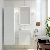 Мебель для ванной комнаты Art&Max Family R, 50, подвесная, Bianco Lucido